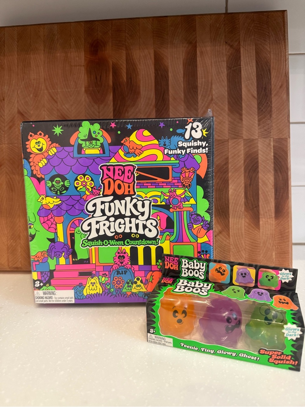 Needoh Funky Frights Squish-O-Ween and Needoh Baby Boos Set
